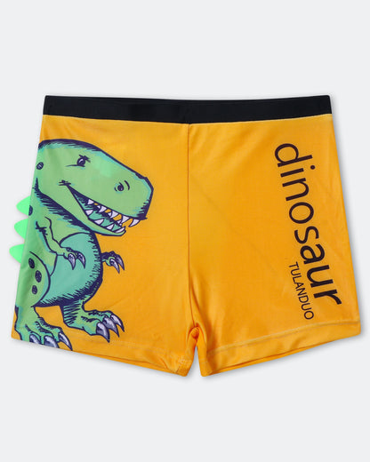 3D Dino Trunk Swim Set- Orange