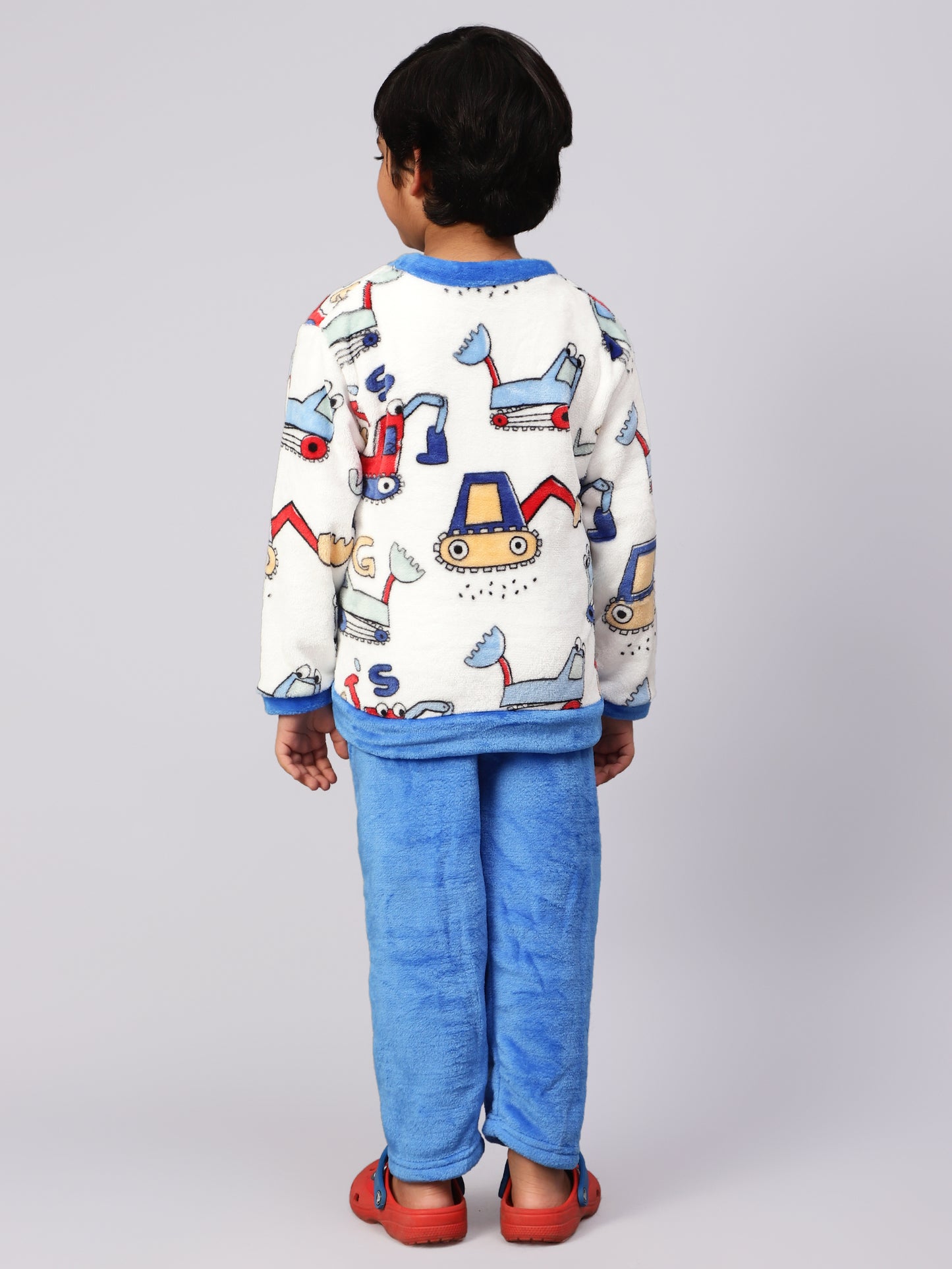 Blue and White Crane Sleep Set- Cozy Winters