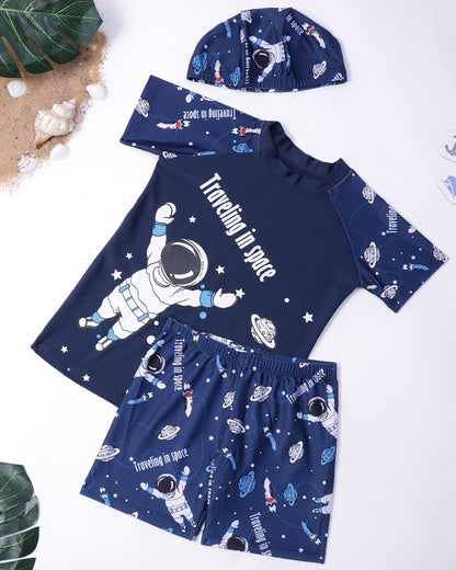 Astro Swim Set- Navy Blue