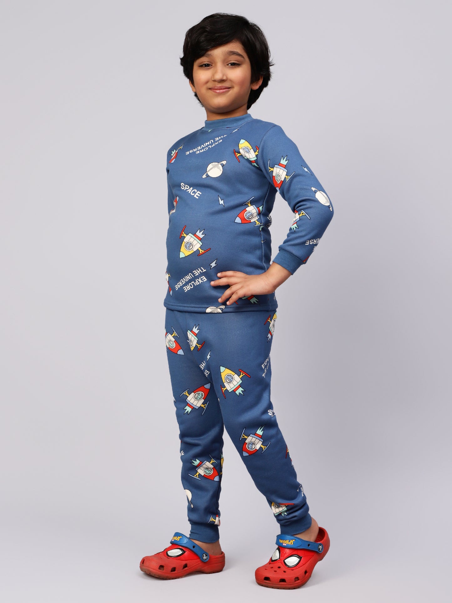 Blue Rocket Sleep Set- Cozy Winters