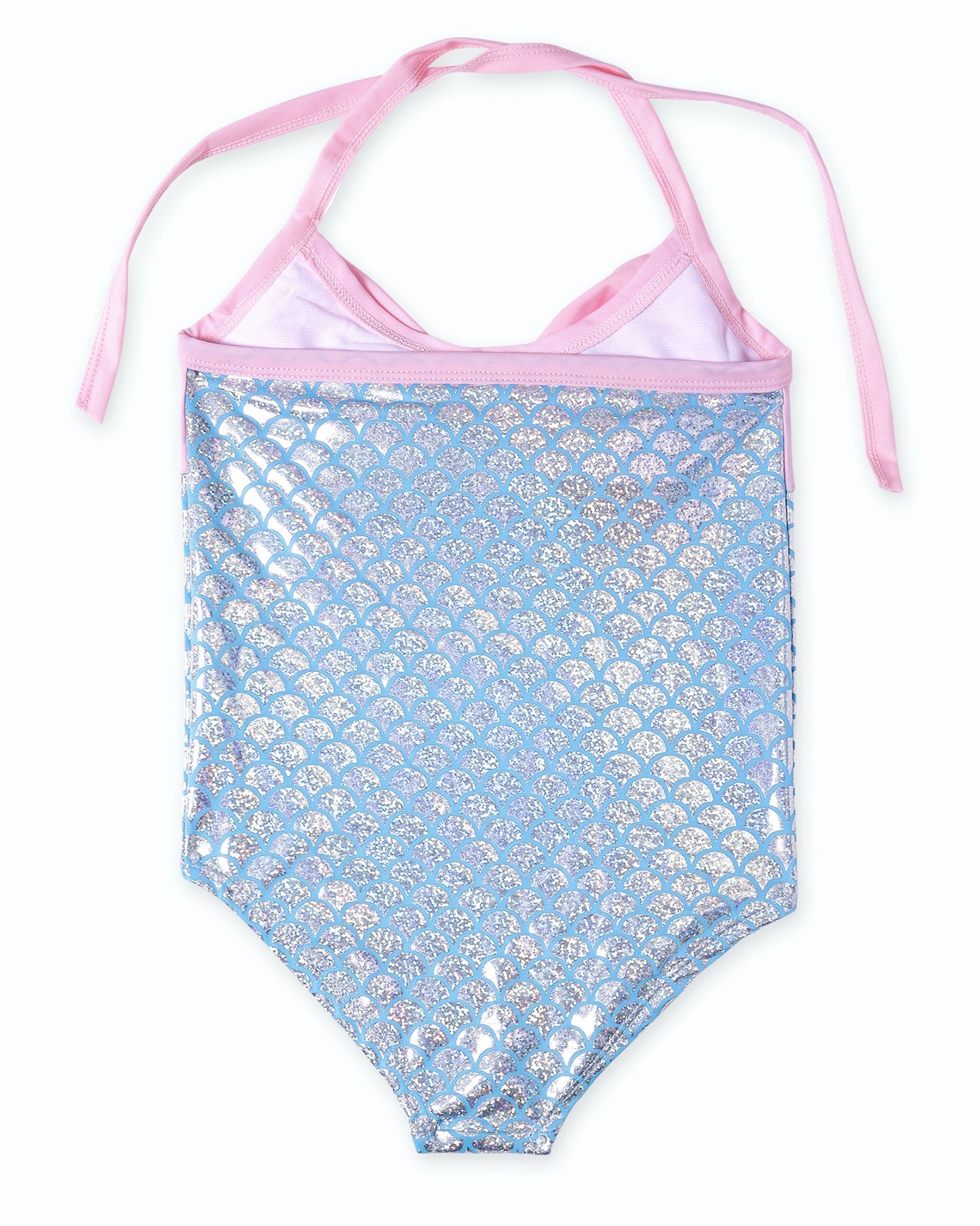 Fin Monokini- Shiny Silver