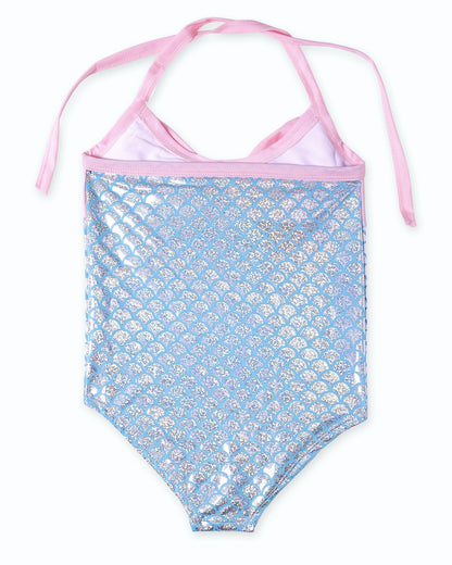 Fin Monokini- Shiny Silver