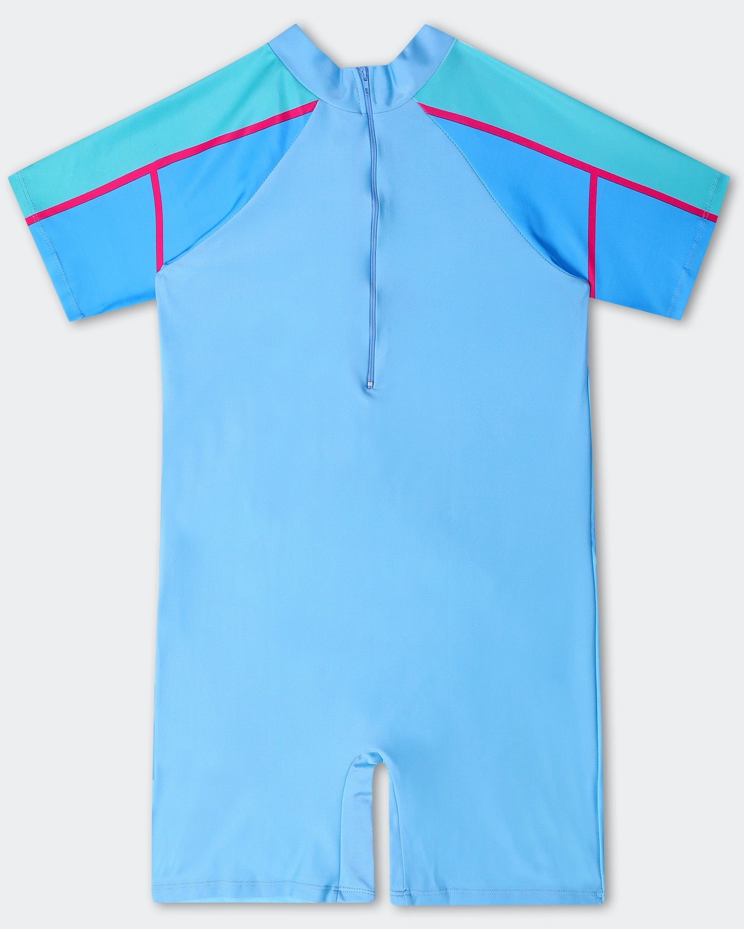 Happy Dino Legsuit- Light Blue