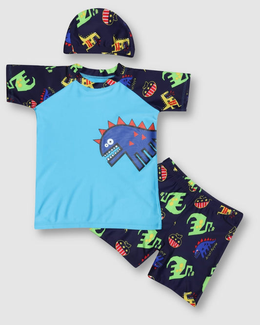 Gamer Dino Swim Set- Blue