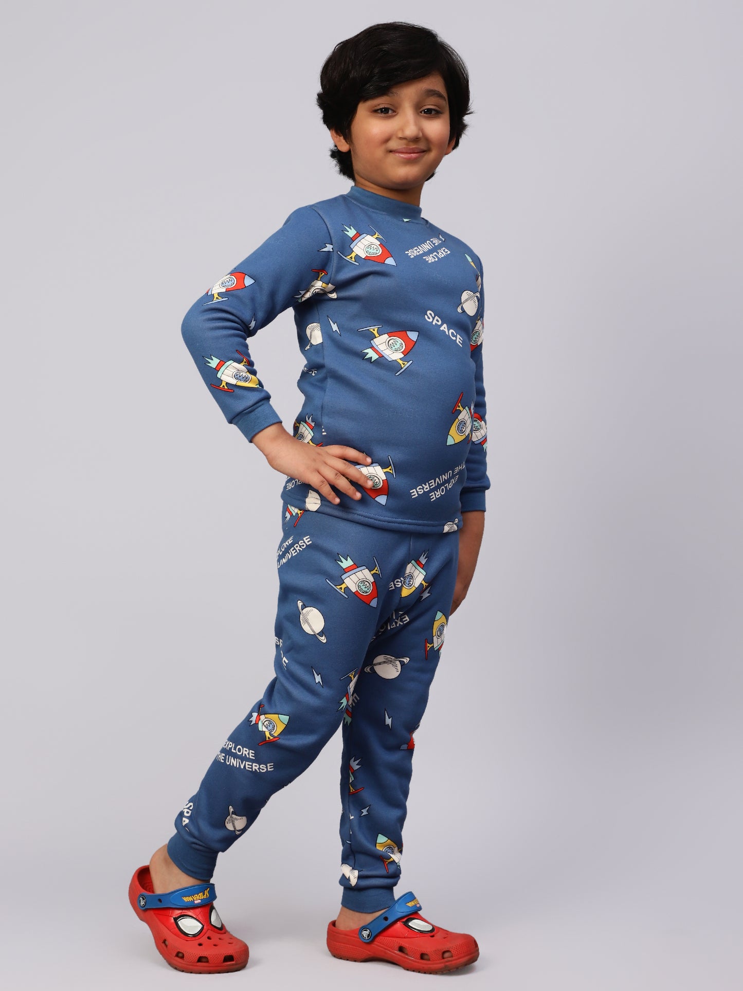 Blue Rocket Sleep Set- Cozy Winters