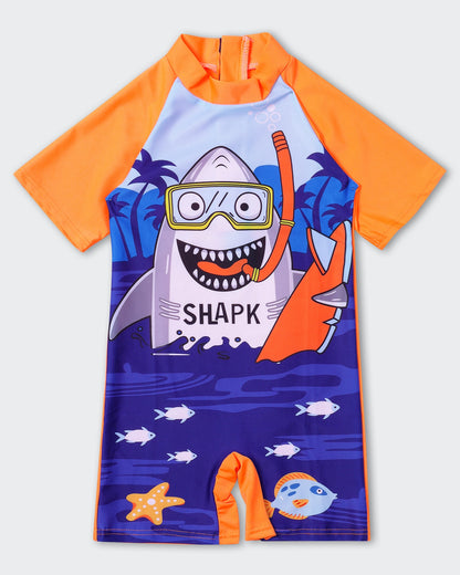 Funny Shark Legsuit- Orange