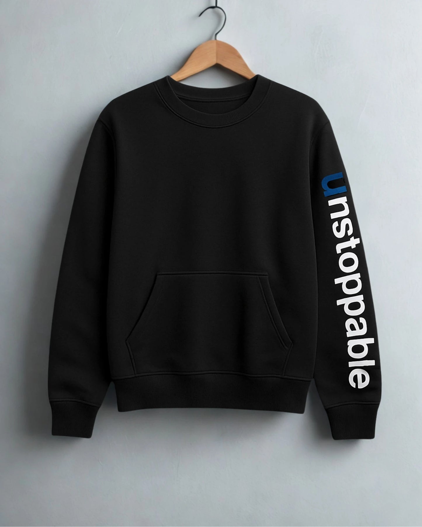 Unstoppable Power Black Winter Sweatshirt